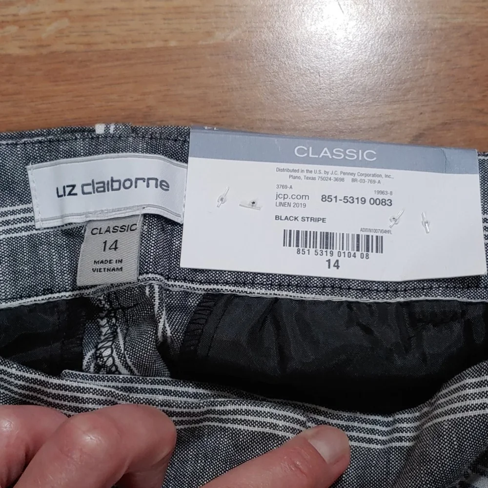 Liz Claiborne 🆕 Classic Wide Leg Pants 14 - Picture 8 of 8